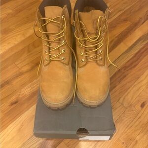 Timberland Youth Wheat Nubuck Boots